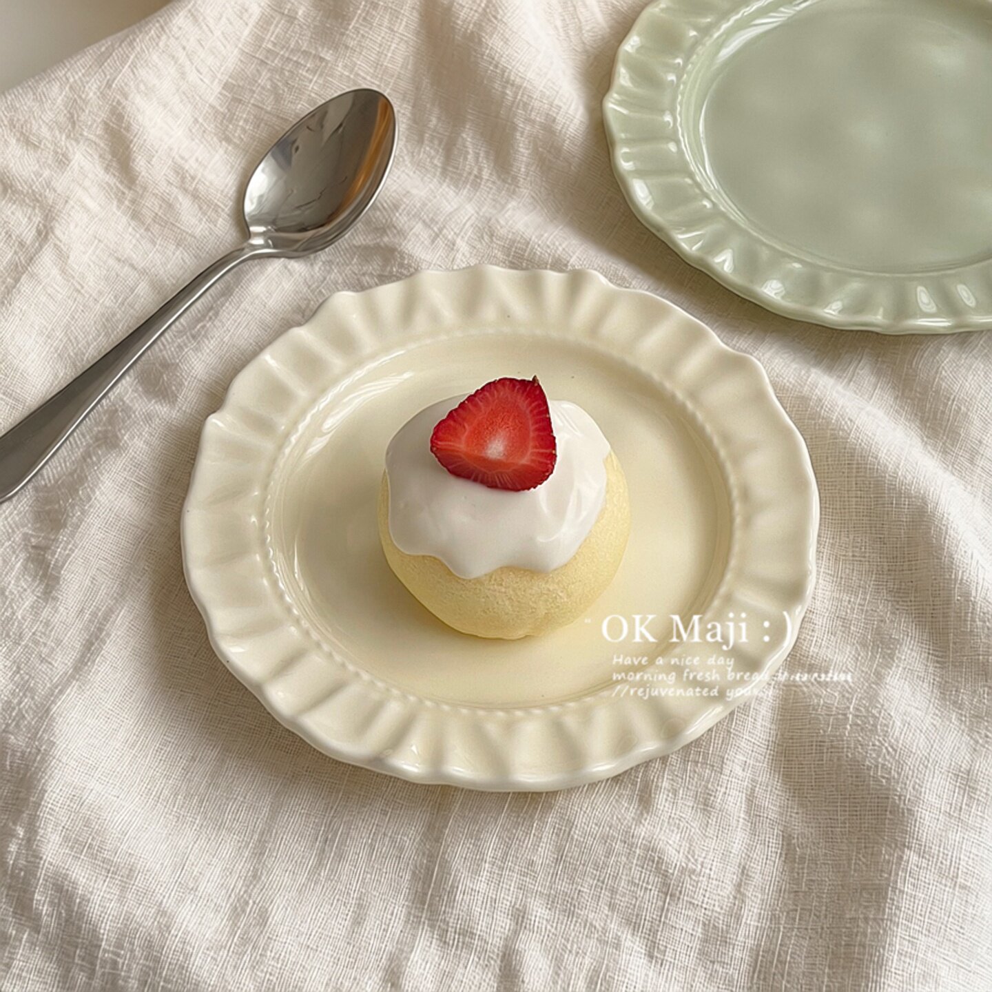 ins风6寸盘子精致蛋糕碟图片