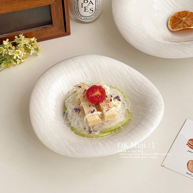 ins酸奶碗纯白高级感餐具陶瓷汤碗大号家用高颜值水果沙拉甜品碗,餐饮具,碗,淘宝优惠券,粉丝福利购,淘宝优惠卷