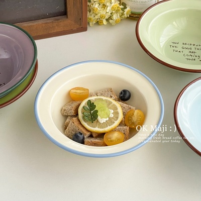 ins风轻奢高级感酸奶甜品碗