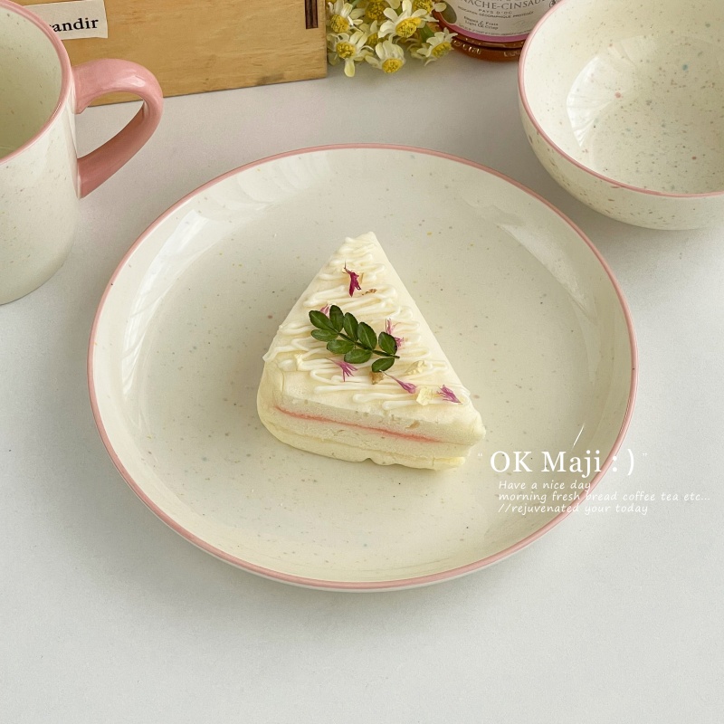 家用精致漂亮陶瓷点心甜品盘