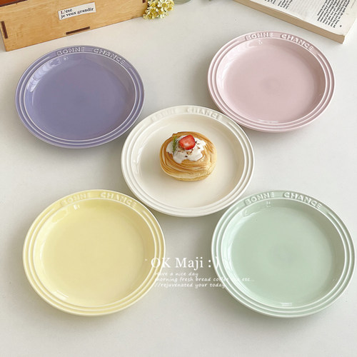 法式高级感陶瓷早餐盘