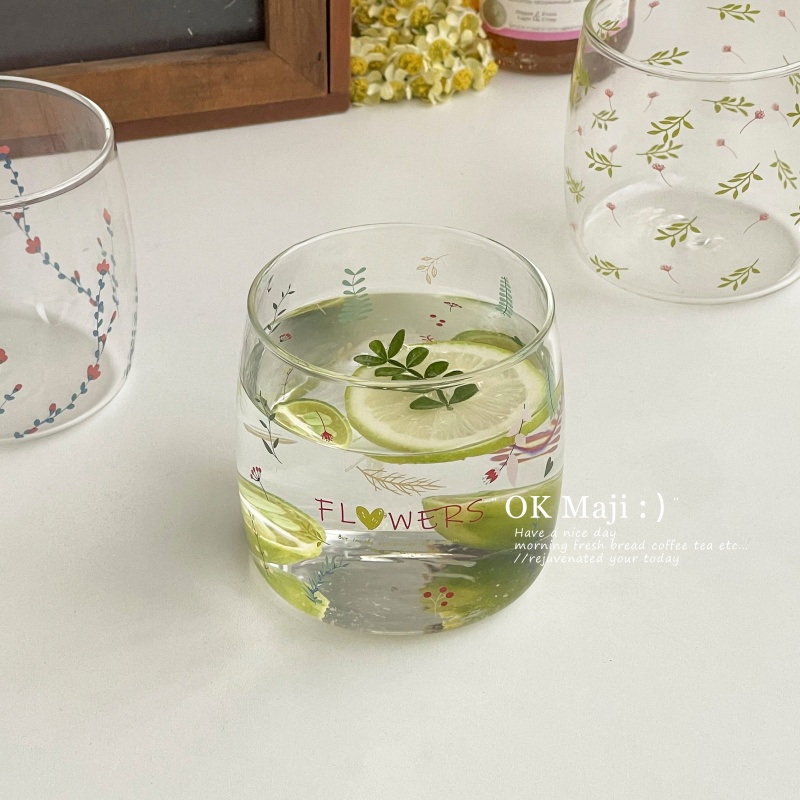 家用高颜值漂亮玻璃夏季冷饮杯