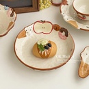 下午茶点心盘精致果盘造型好看 盘子可爱卡通陶瓷餐盘家用早餐盘