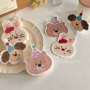 厨房洗碗海绵木浆棉洗碗布洗锅神器擦碗刷碗抹布可爱百洁布海绵擦