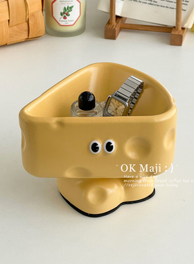 创意入户玄关装饰品奶酪摆件