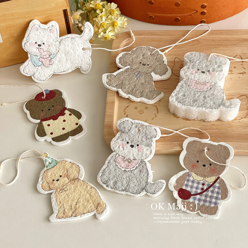 厨房专用可爱木浆洗碗棉