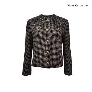 Vesas J1128复古系列千鸟格纹小香风上衣 Collection
