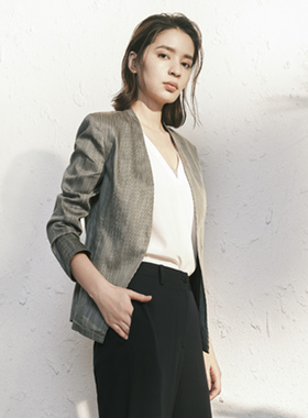 vesas collection J1033 设计师款 无领西装上衣