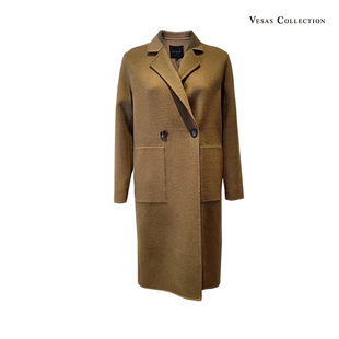 经典 高克重重磅棉 大廓型带帽大衣外套 时髦大衣miiu系 唯尚女装