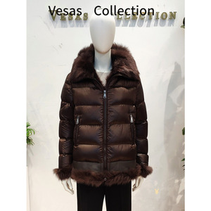 vesas collection唯尚女装羽绒服修身收腰防风保暖外套 N0160