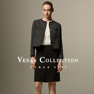 粗花呢小香风上衣 J1131经典 Vesas Collection