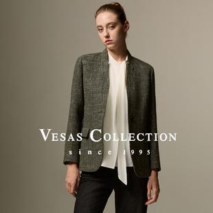 自然织色混纺西装 J1063 上衣 Collection Vesas