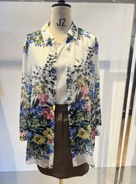 vesas collection B0980法式浪漫印花衬衣