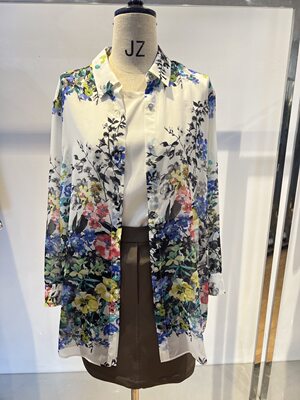 长袖唯尚花朵薄百搭宽松