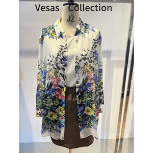 vesas collection B0980法式浪漫印花衬衣