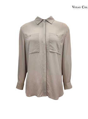 Vesas Collection B0951 工装风桑蚕丝衬衫
