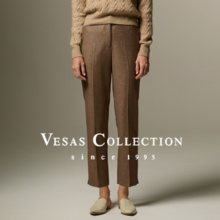 T1311驼金纱线混纺通勤女裤 Vesas Collection