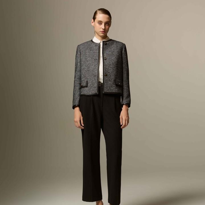 vesas collection唯尚女装小香风短外套重工圆领VS244J116603H