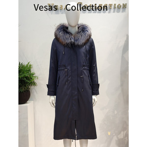 vesas collection唯尚女装 派克服 加拿大皮草羽绒服F0101