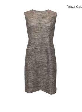 vesas collection D1363 经典小香风无袖连衣裙