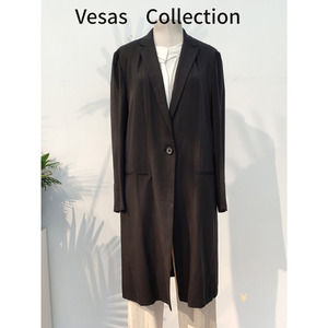 vesas collection 唯尚女装 风衣 单排扣风衣 长款大衣 A230