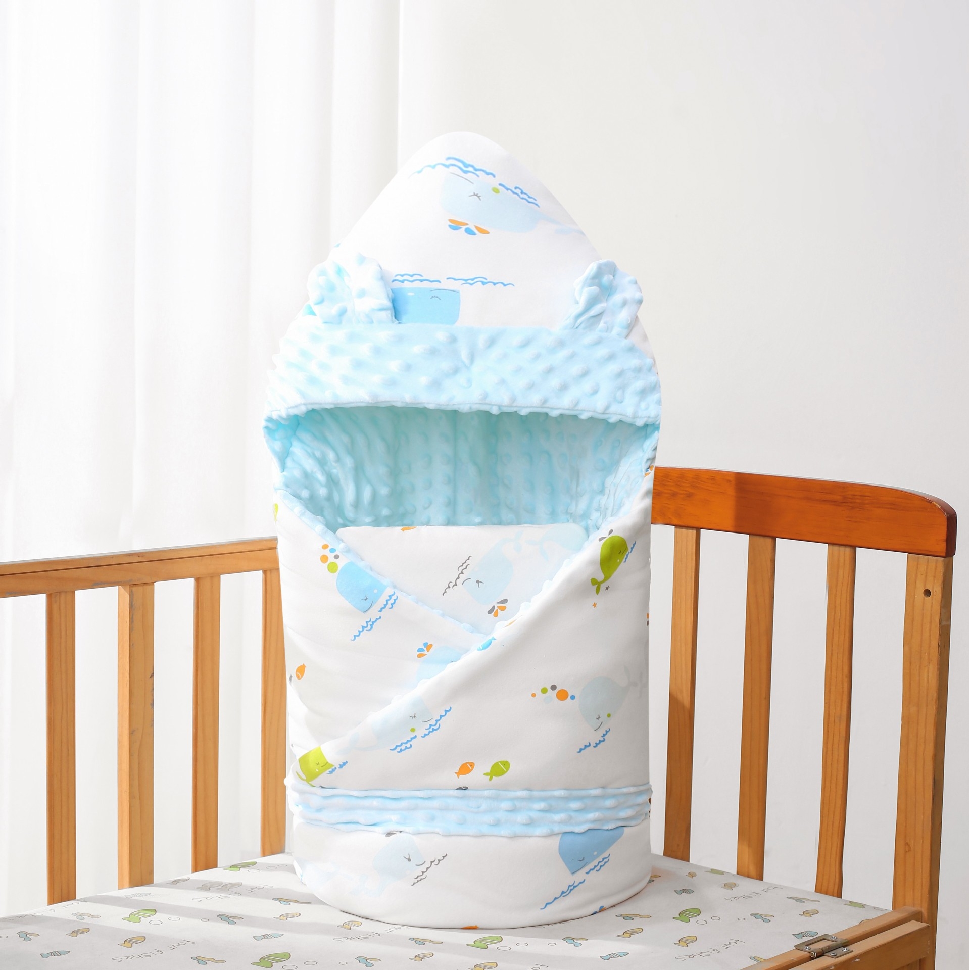 全棉纯棉婴儿抱被春秋冬季纯棉宝包裹被新生儿初生小包被宝宝产房