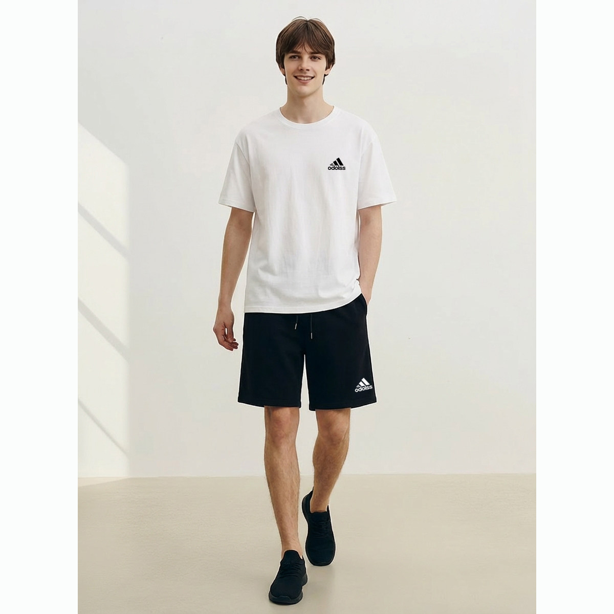 官方正品奥莱夏季男士短袖T恤短裤套装男潮牌宽松休闲运动两件套,男装,休闲运动套装,淘宝优惠券,粉丝福利购,淘宝优惠卷