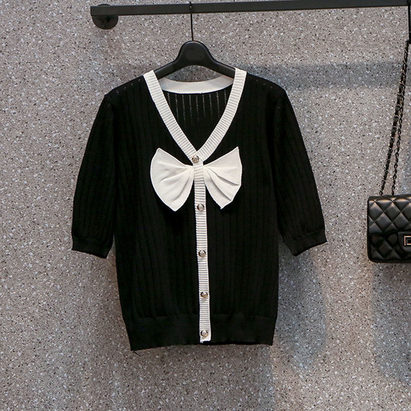 2022 새로운 여름 한국 스타일 패션 다목적 중공 스웨터 탑 슬리밍 다목적 청바지 투피스 세트