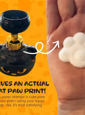 亚马逊新品Cute Cat Paw Foam Soap Dispenser可爱猫爪泡沫皂液器