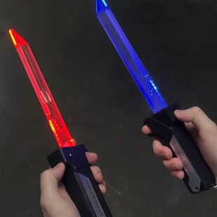 对插伸缩光剑发光双刃星球大战儿童玩具炫彩可折叠创意解压玩具