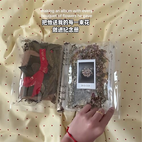 时光纪念册透明PVC活页文件袋