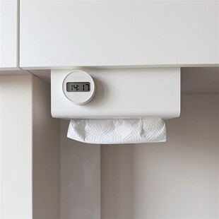 抽纸盒壁挂式 厨房倒挂免打孔实用柜门铁艺悬挂置物架纸巾架收纳盒