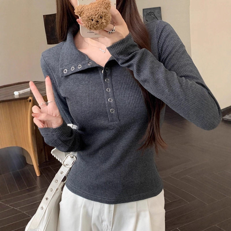 秋季穿搭高级感polo领长