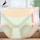 底裤 女士冰丝内裤 薄款 高腰收腹胖mm200斤女式 女无痕抗菌大码 夏季