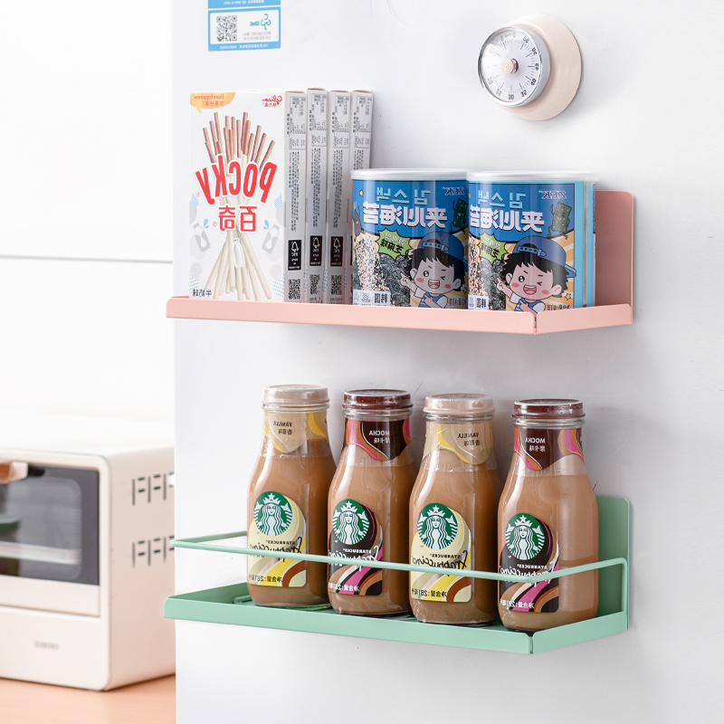 冰箱磁吸置物架免打孔强磁吸附铁