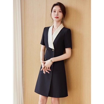日本品质西装连衣裙女夏季2025新款职业装气质西装裙女神范时尚修