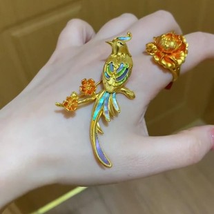 日本品质「喜上眉梢」喜鹊胸针复古高端蛇年本命年喜上眉梢珐琅彩