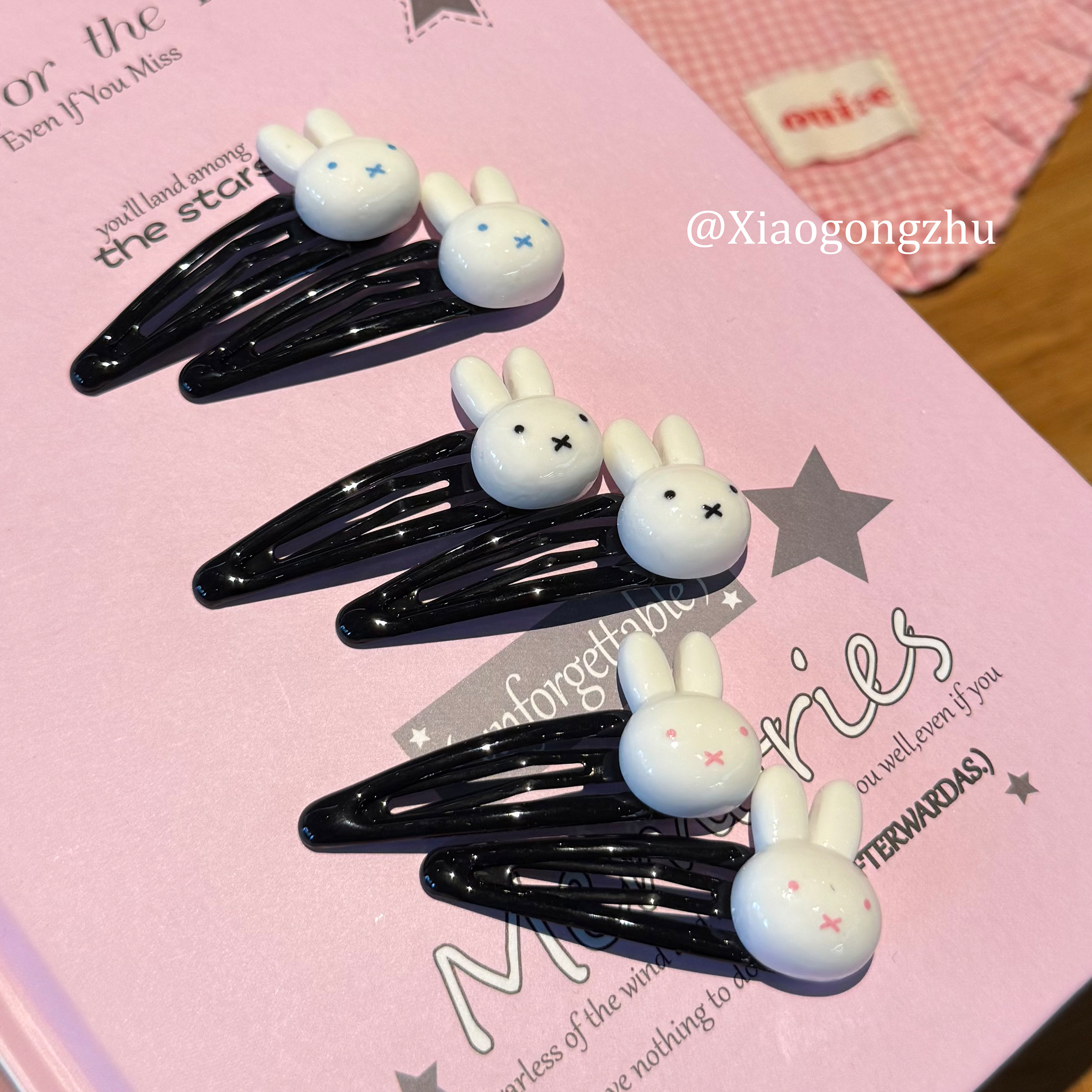 ins米菲兔bb夹可爱甜酷兔兔