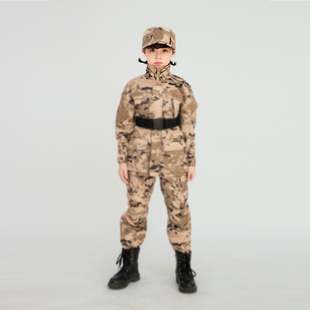 五冬迷彩服儿童套装户外新款耐磨学生军训服冬令营服装