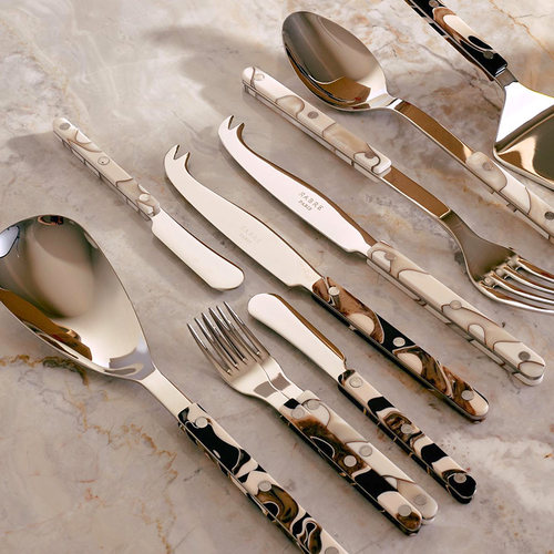 sabreparis牛排刀叉黑白西餐具