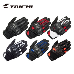 RS TAICHI RST444碳纤维摩托车骑行手套机车触屏防摔透气夏防滑