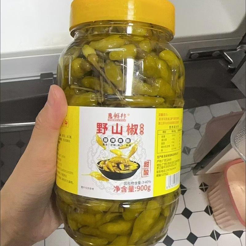 正宗广西野山泡椒小米辣朝天辣椒指天椒酸辣微甜腌制特产瓶装