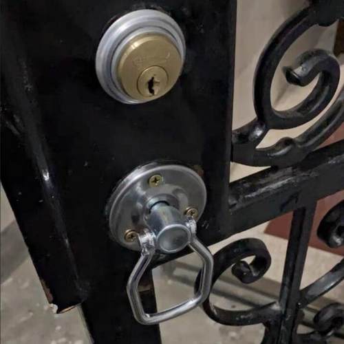 申士牌9472 A2老式铁门锁 双铜头铜芯 申翔丰收牌锁 防盗插芯门.