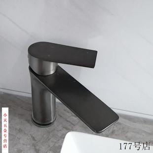 阳台浴室柜冷热洗手洗脸盆不锈钢面盆洗漱台洗手池卫生间家用单冷