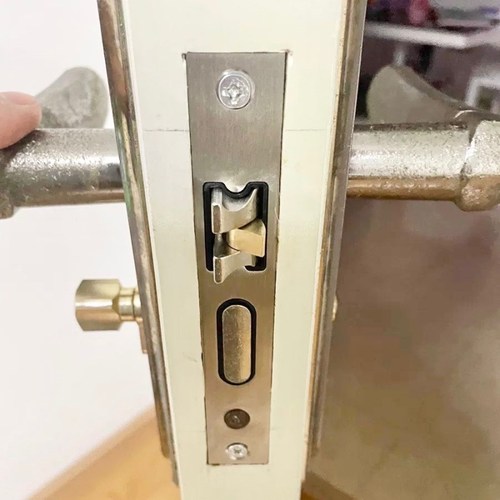 大小58卧室室内配件锁心通用型木门锁舌锁具不锈钢静音50锁体.