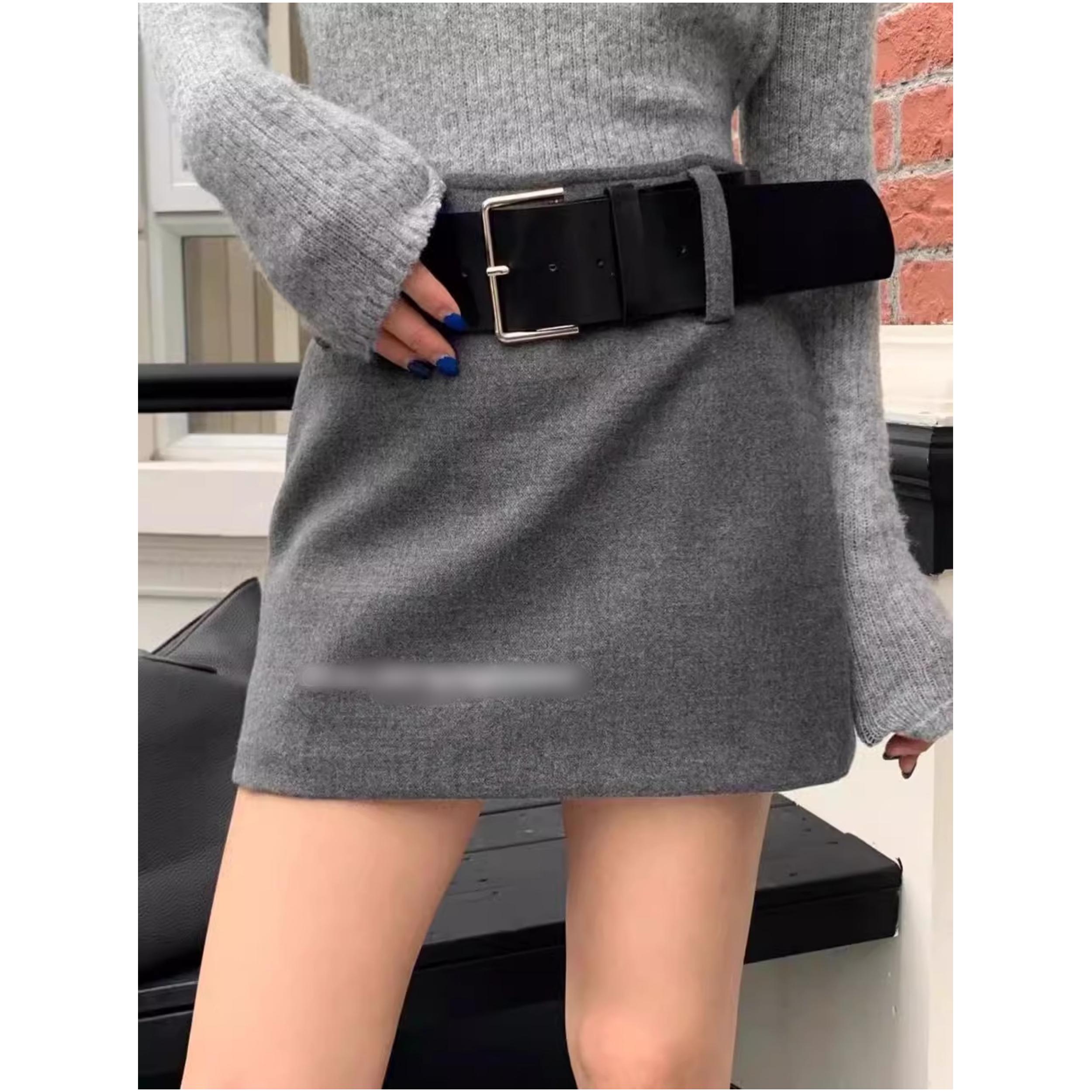 高腰显瘦A字短裙半身裙气质风