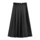 显瘦呢子半身裙 学院风a字裙高腰中长款 毛呢百褶裙女2026春季 新款