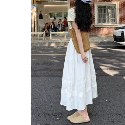 高腰蓬蓬伞裙小个子a字蛋糕裙潮