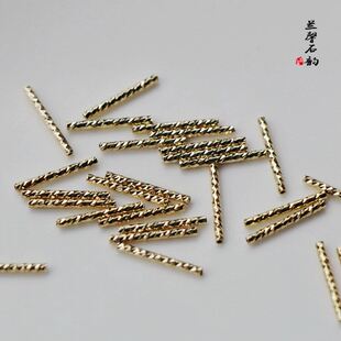 14K包金包银保色直管刻面包金管diy手工饰品配件材料自制手链项链