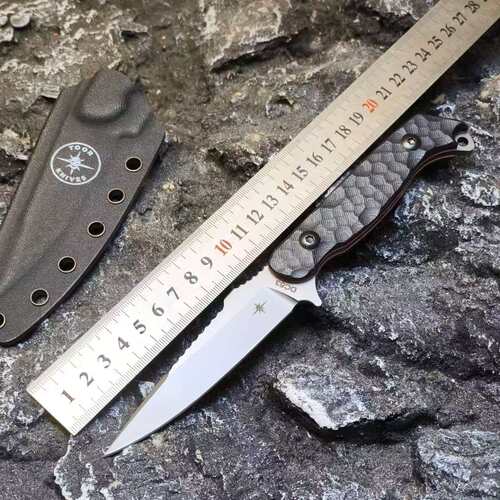 DC53钢户外小直刀高硬度锋利野外露营多功能荒野求生防身吃肉小刀